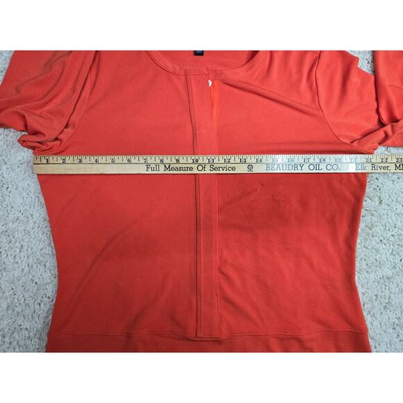 Lauren Ralph Lauren Long Shirt Womens Long Sleeve Half Button Size Large - Picture 4 of 12